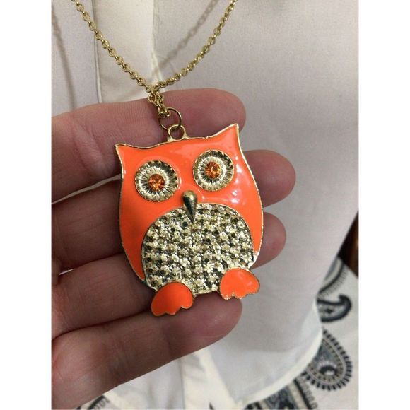 NWT Vintage Owl Necklace & Earrings Set Pendant 🦉 - Picture 2 of 11